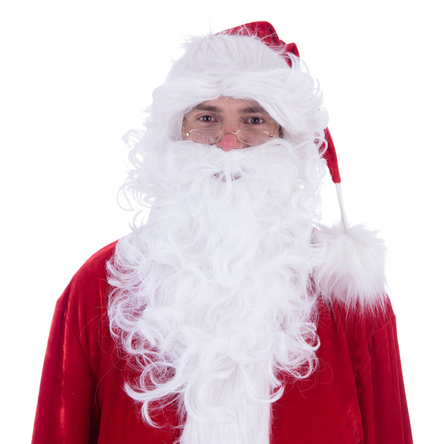 Funny Fashion Kerstman baard met pruik