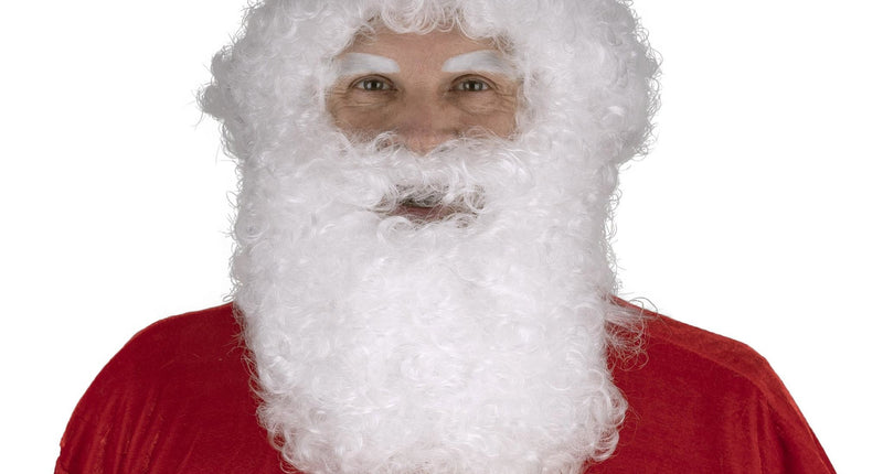 Funny Fashion Kerstman baard met pruik luxe
