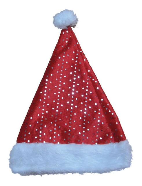 Luxe Fluwelen Kerstman Muts Volwassen ==> Feestwinkel XL Luxe Fluwelen Kerstman Muts Volwassen ==> Feestwinkel XL