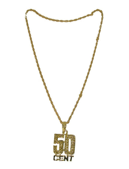 Funny Fashion Ketting 50 cent goud