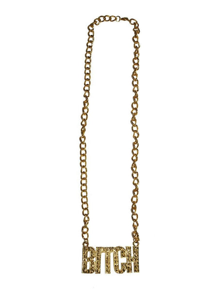 Funny Fashion Ketting bitch goud
