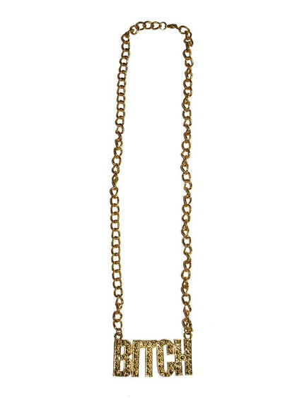 Funny Fashion Ketting bitch goud