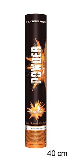Funny Fashion Kleurpoeder kanon oranje uv / blacklight 40cm