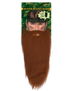 Funny Fashion Lange bruine nep baard met snor