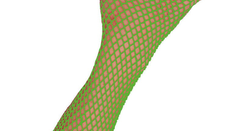 Funny Fashion Lange vingerloze nethandschoenen neon groen