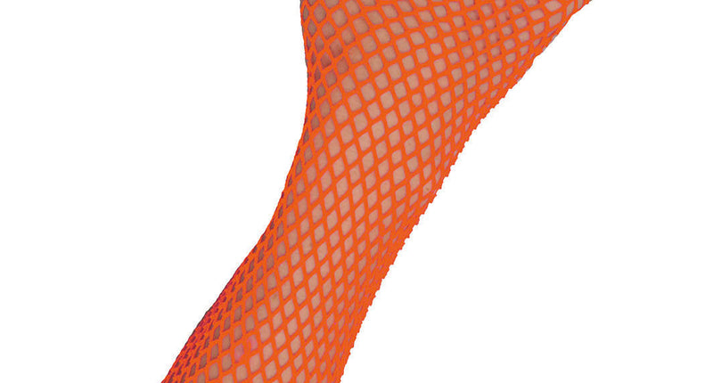 Funny Fashion Lange vingerloze nethandschoenen neon oranje