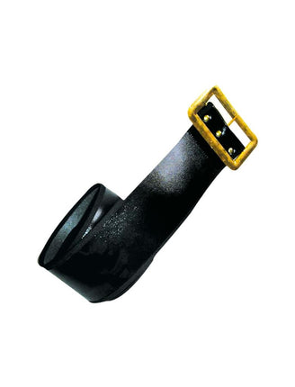 Funny Fashion Lange zwarte kerstmannen riem