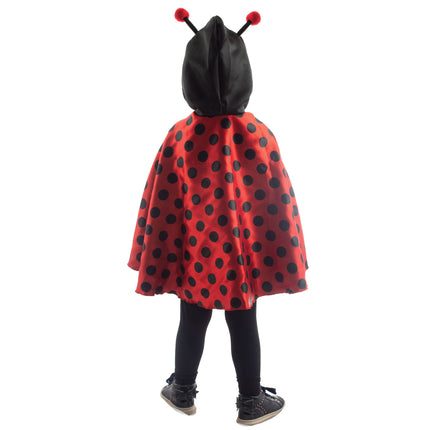 Funny Fashion Lieveheersbeestje cape voor peuters