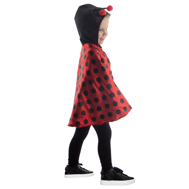 Funny Fashion Lieveheersbeestje cape voor peuters