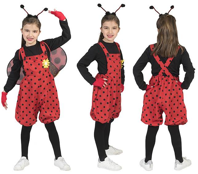 Funny Fashion Lieveheersbeestje meisjes overall