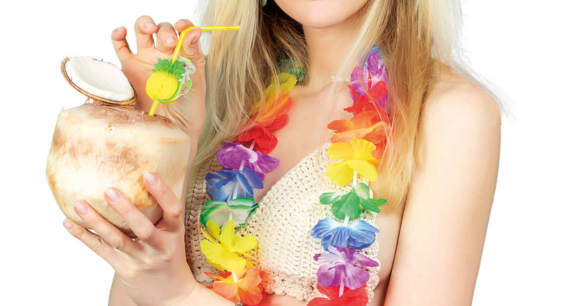 Funny Fashion Luau bloemenkrans multi kleuren