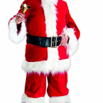 Funny Fashion Luxe kerstman pak rood