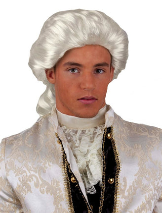 Funny Fashion Markies pruik Constant wit