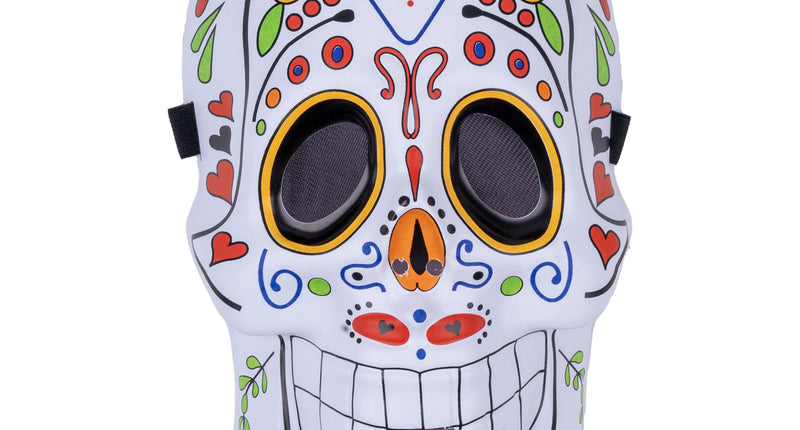 Funny Fashion Masker dia de los muertos fleurig