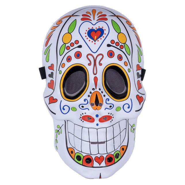 Funny Fashion Masker dia de los muertos fleurig