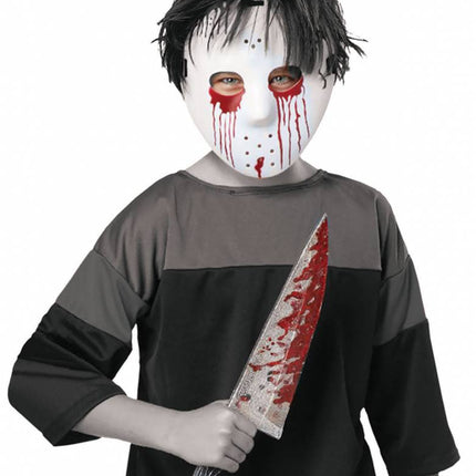 Funny Fashion Masker Jason met nep mes