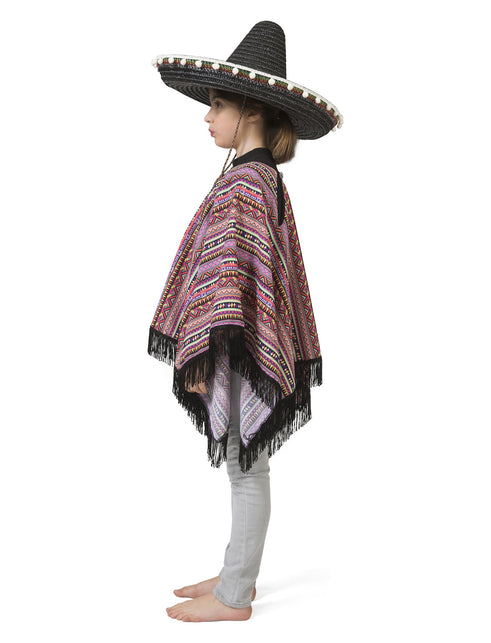 Funny Fashion Mexicaanse poncho Pedro kinderen