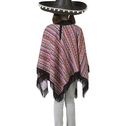 Funny Fashion Mexicaanse poncho Pedro kinderen