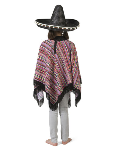 Funny Fashion Mexicaanse poncho Pedro kinderen