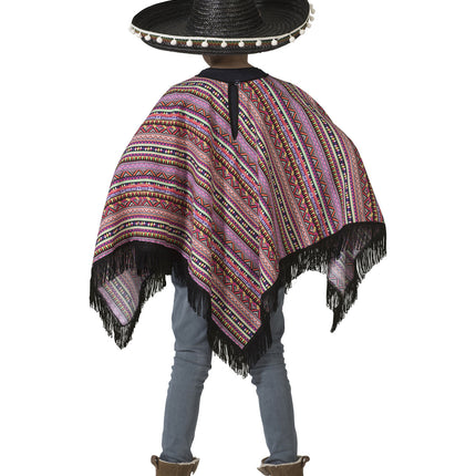 Funny Fashion Mexicaanse poncho Pedro kinderen