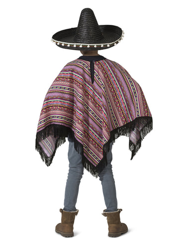 Funny Fashion Mexicaanse poncho Pedro kinderen