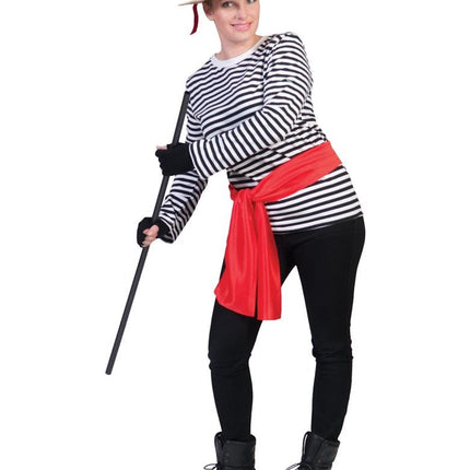 Funny Fashion Mime Shirt voor volwassenen