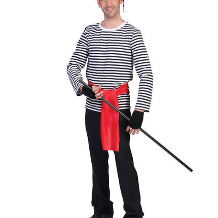 Funny Fashion Mime Shirt voor volwassenen