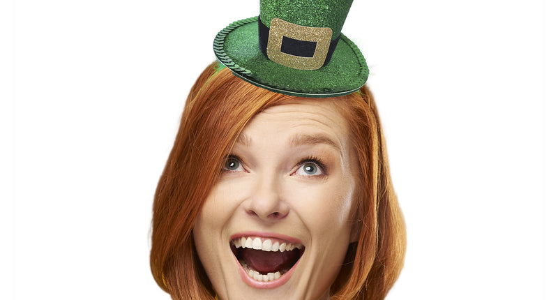 Funny Fashion Mini Hoedje St. Patrick's Day glitter