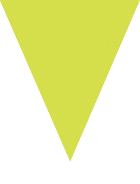 Funny Fashion Neon groene vlaggenlijn slinger 5mtr.