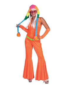 Funny Fashion Neon oranje jumpsuits voor party's