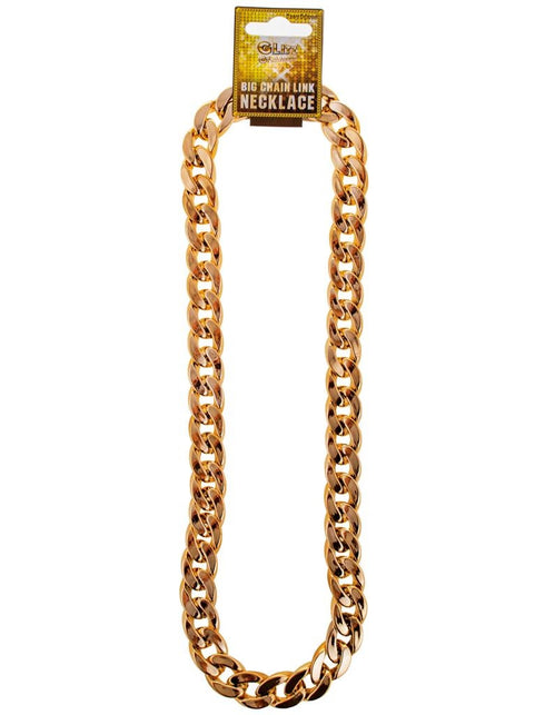 Funny Fashion Nep gouden pooier ketting grove schakel