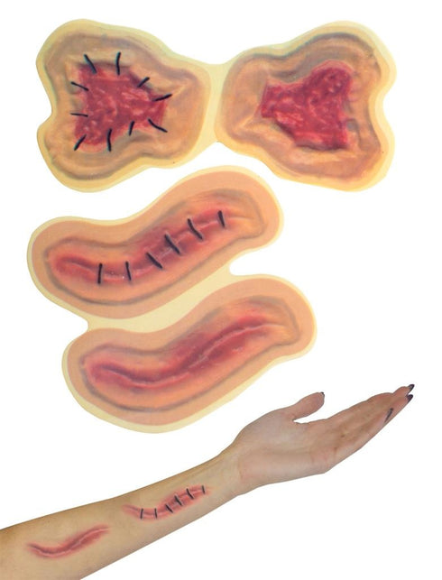 Funny Fashion Nep Litteken stickers voor Halloween