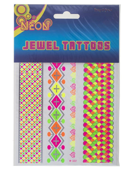 Funny Fashion Nep tattoos neon kleuren