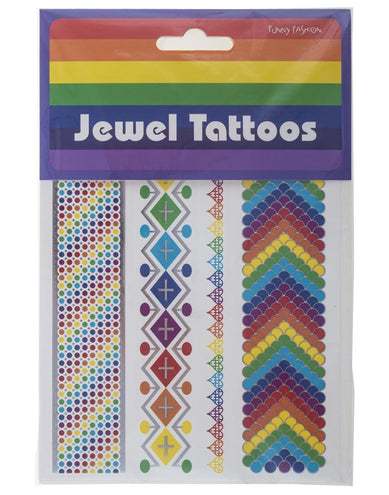Funny Fashion Nep tattoos regenboogkleuren