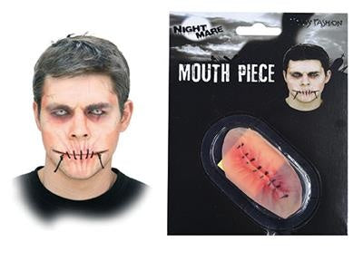 Funny Fashion Nep wond dicht genaaide mond