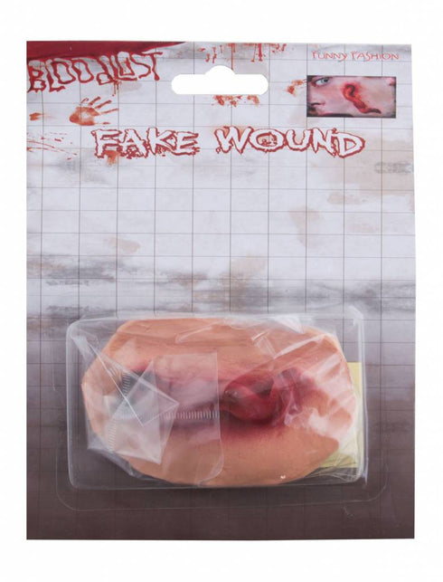 Funny Fashion Nep wond met nep worm