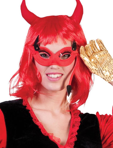 Funny Fashion Oogmasker duivelin