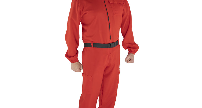 Funny Fashion Overall rood met Koreaans game masker unisex 160cm