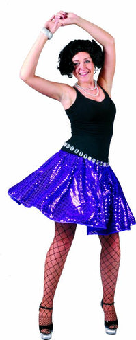 Funny Fashion Paars glitter rokje dames