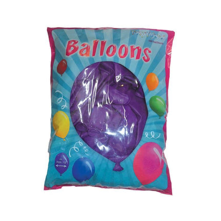 Funny Fashion Paarse latex  ballonnen 100st.