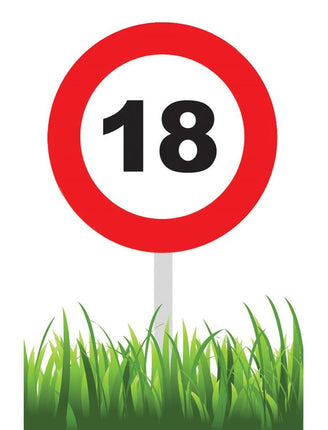 Funny Fashion Party tuinbord 18 jaar