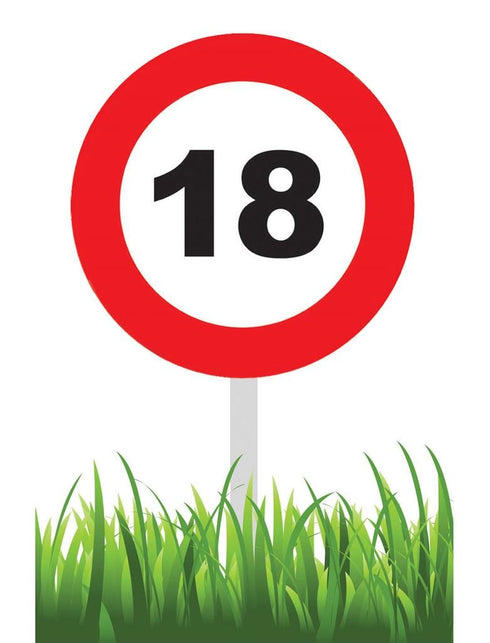 Funny Fashion Party tuinbord 18 jaar