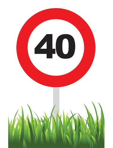 Funny Fashion Party tuinbord 40 jaar