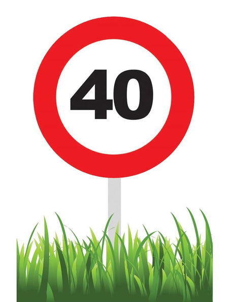 Funny Fashion Party tuinbord 40 jaar