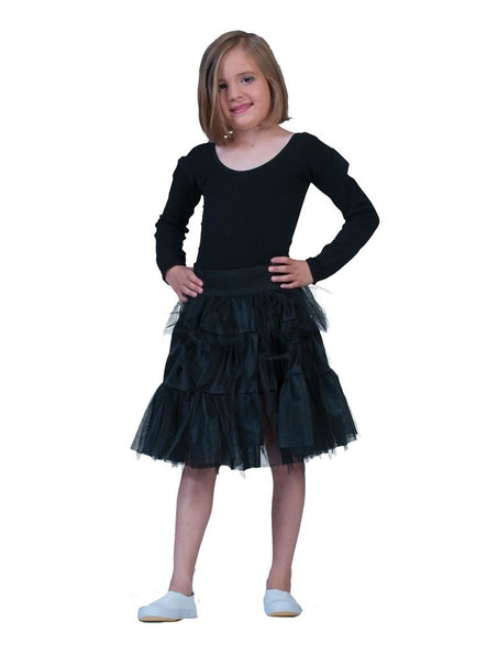 Funny Fashion Petticoat zwart Lili kind