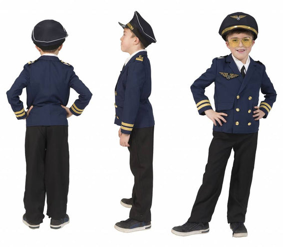 Funny Fashion Piloten jas Pete kinderen