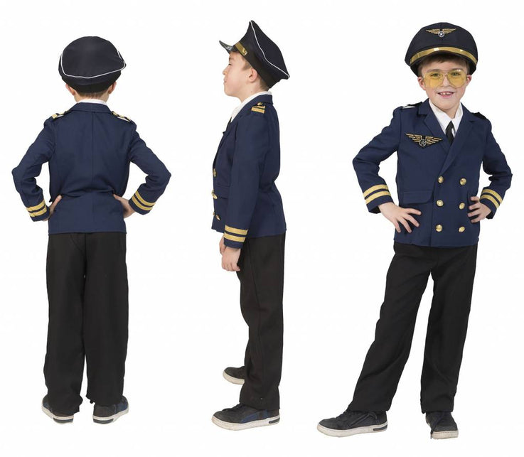 Funny Fashion Piloten jas Pete kinderen