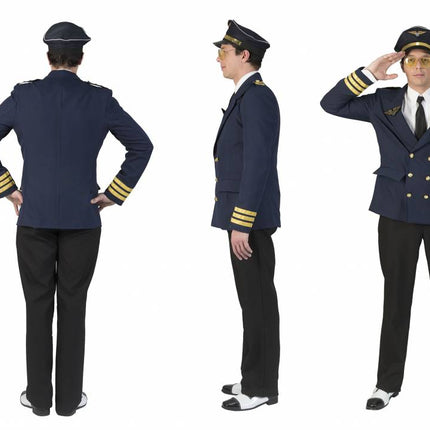 Funny Fashion Piloten pak  Peter heren