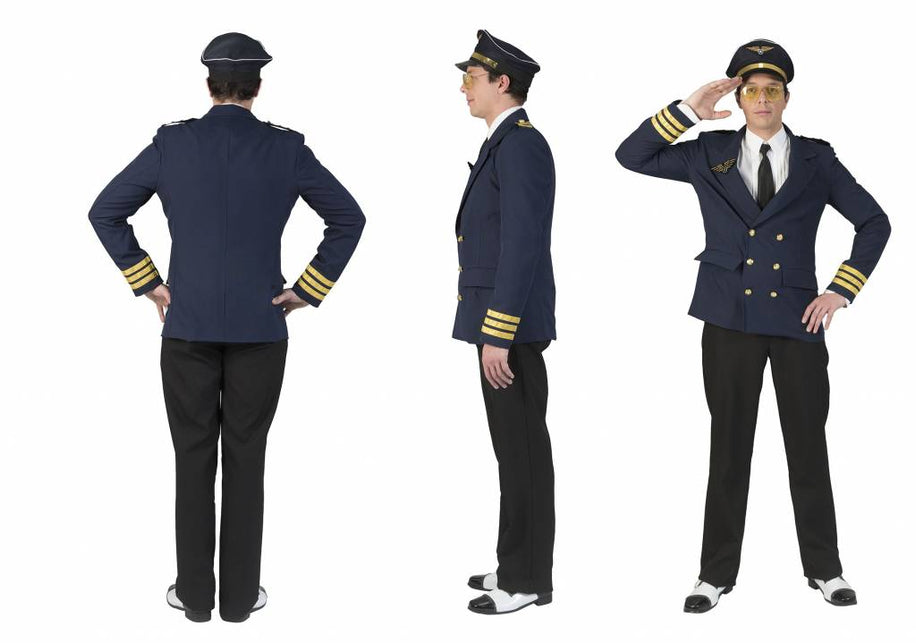 Funny Fashion Piloten pak  Peter heren