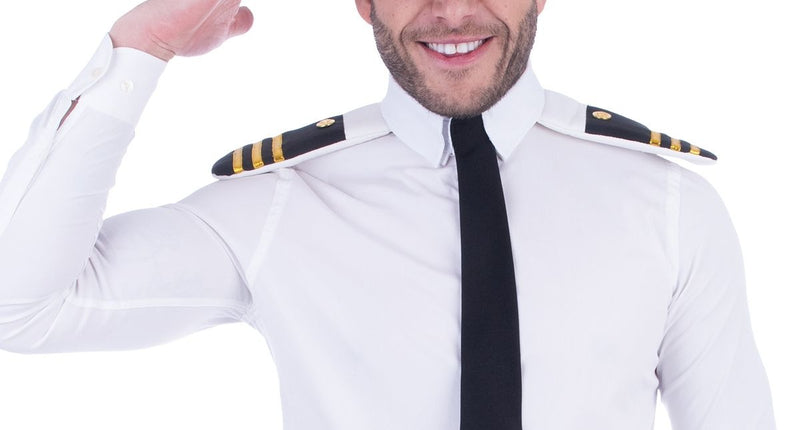 Funny Fashion Piloten verkleed set  Hans 3-delig